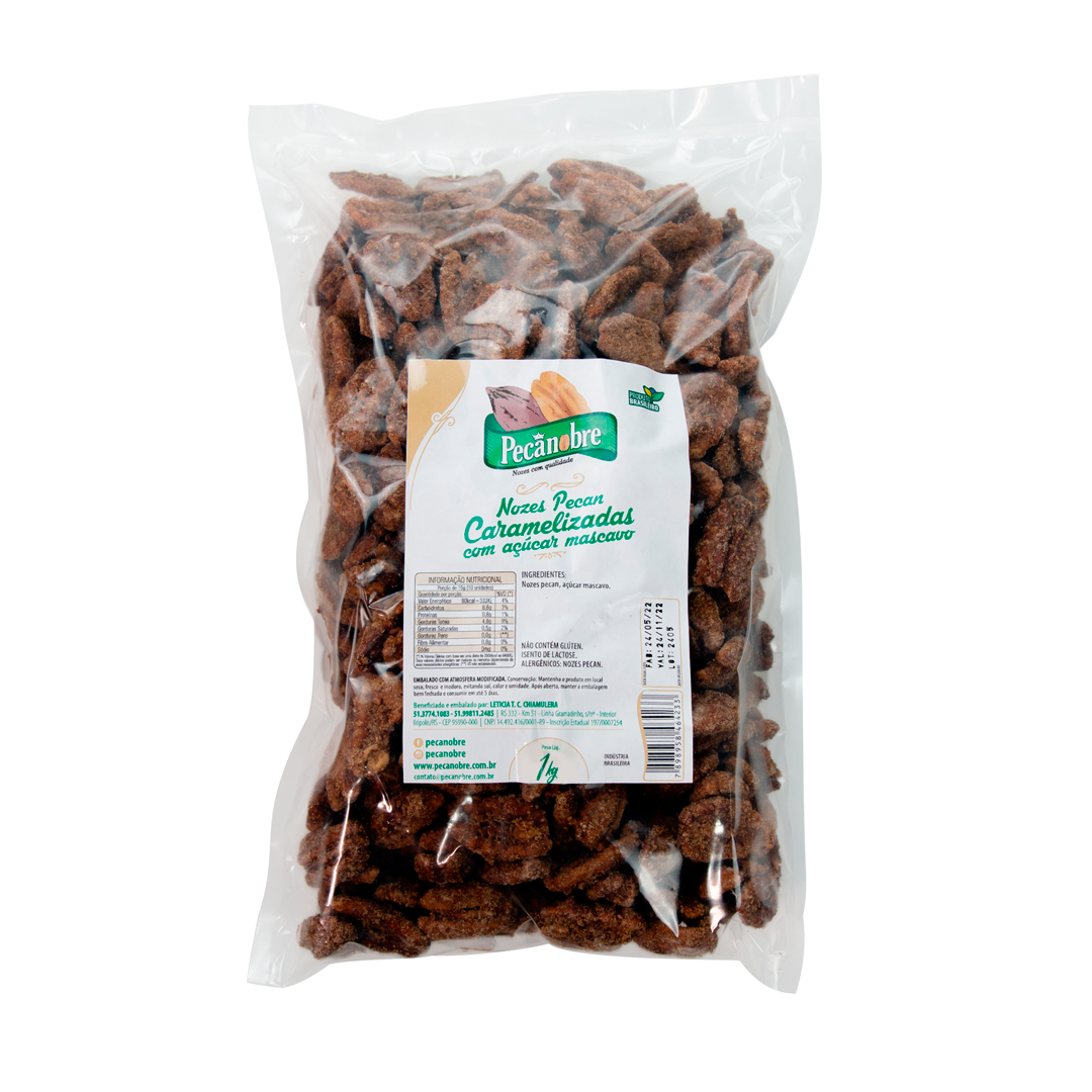 NOZES PECAN AÇUCAR MASCAVO